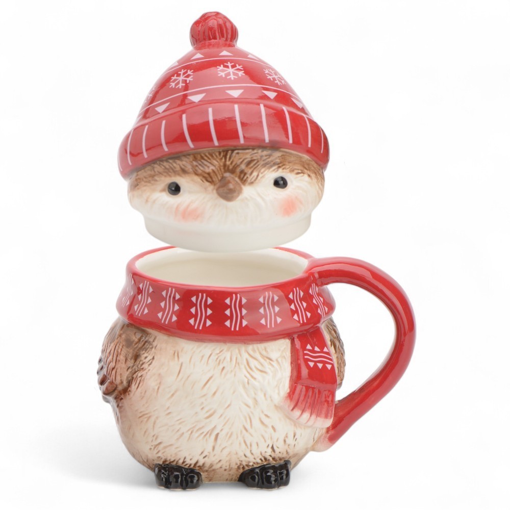 BARATTOLO MANICO PASSEROTTO CERAMICA CM.14X18